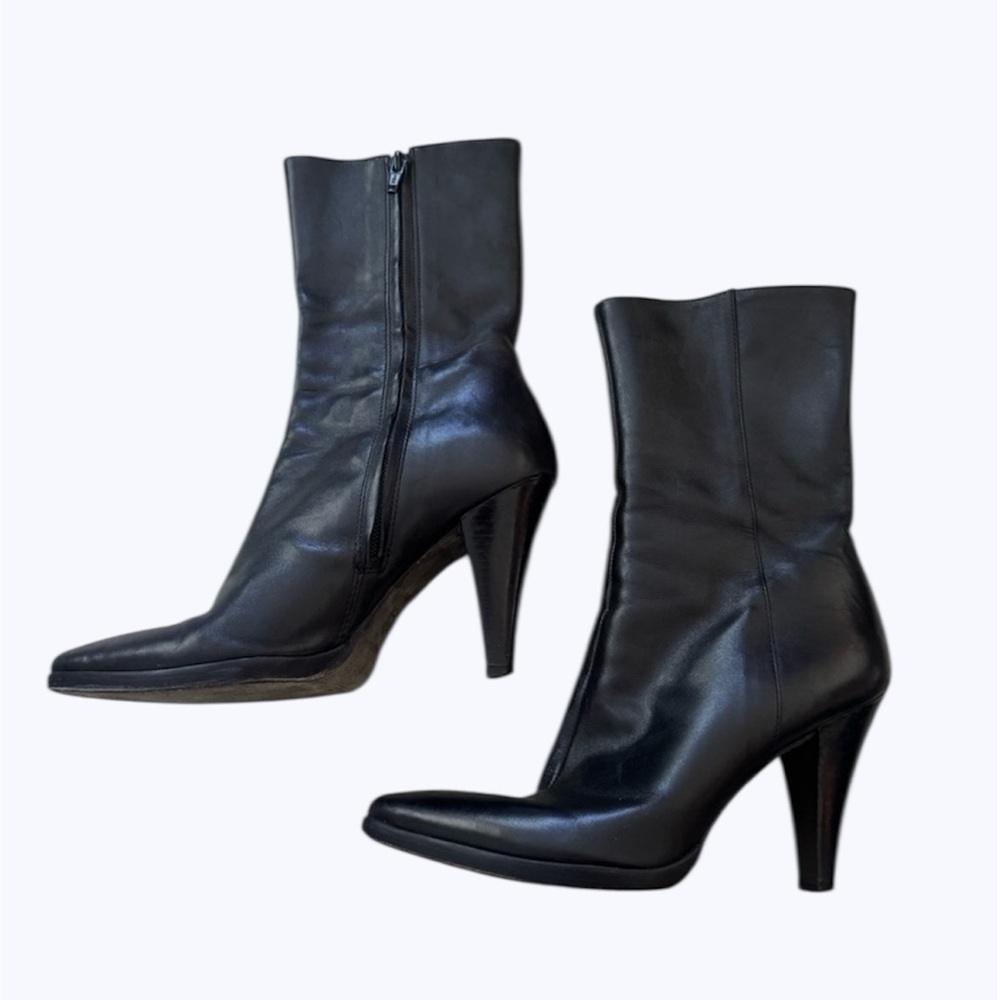 Antonio melani leather pointed heel bootie‎ 6.5